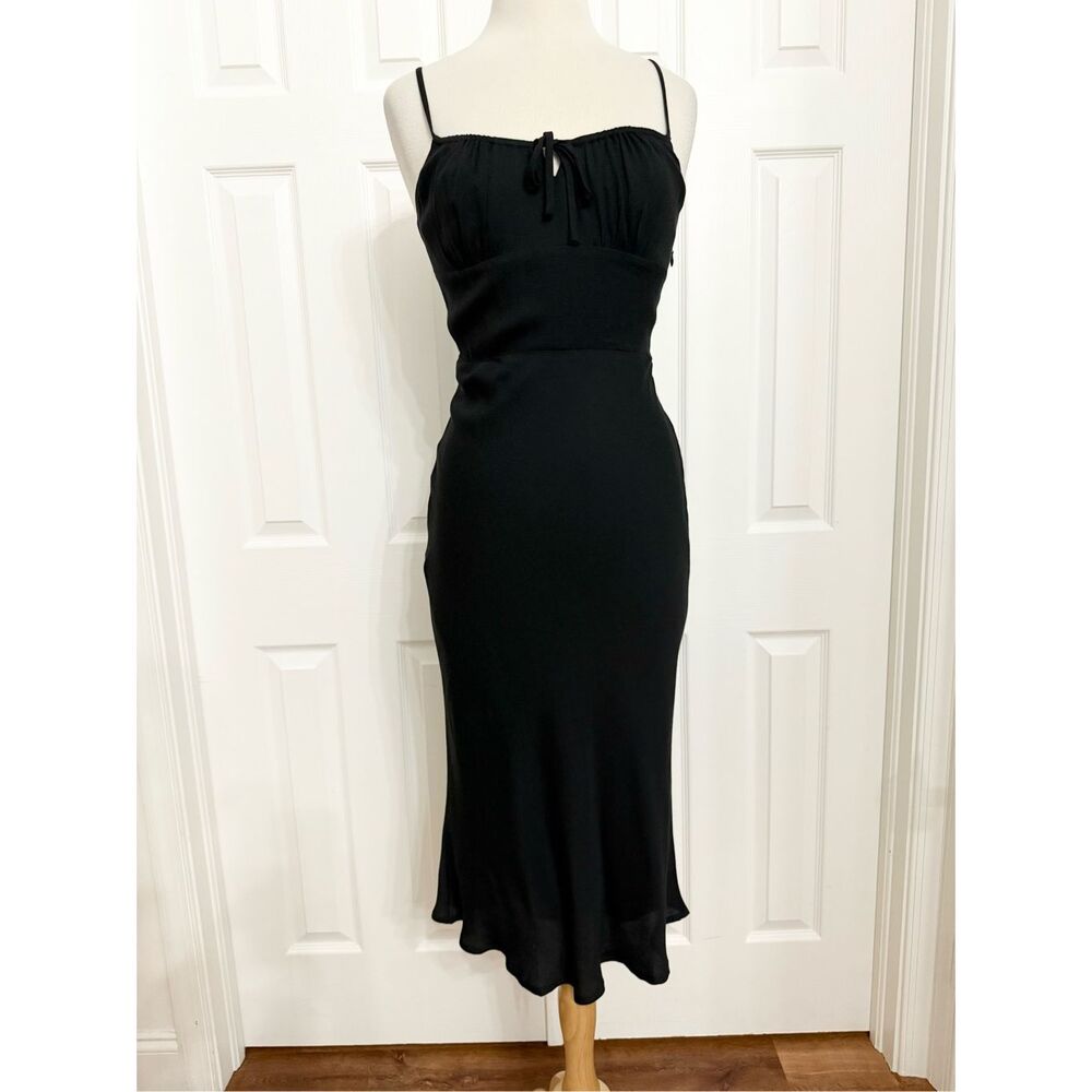 Aritzia Wilfred Black Midi Dress